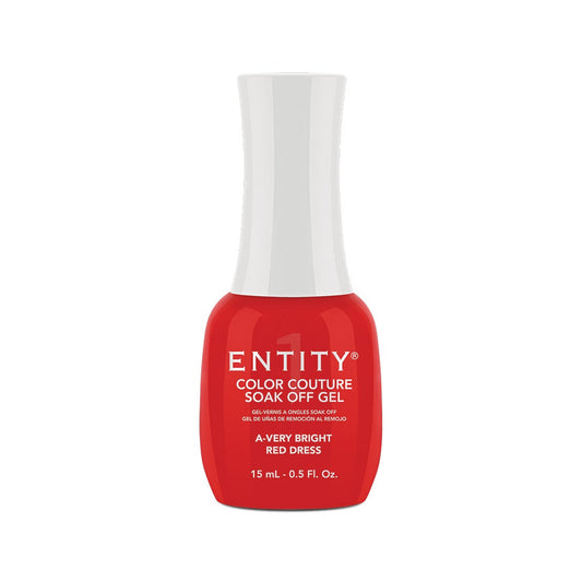 Entity Gel Soak Off - A-Very Bright Red Dress 15 mL/0.5 Fl. Oz