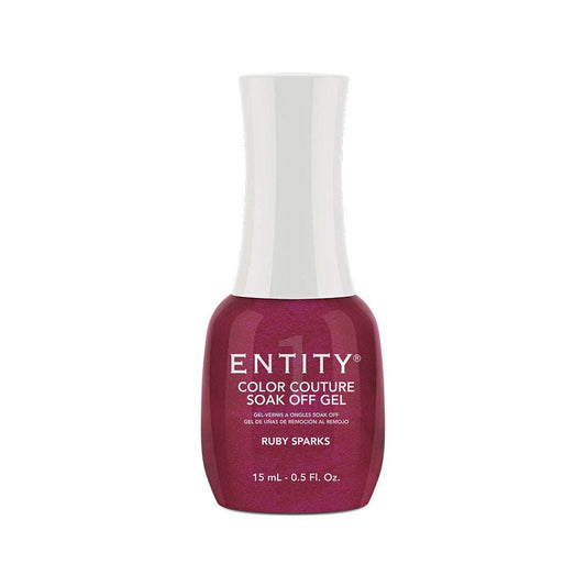 Entity Gel Soak Off - Ruby Sparks 15 mL/0.5 Fl. Oz