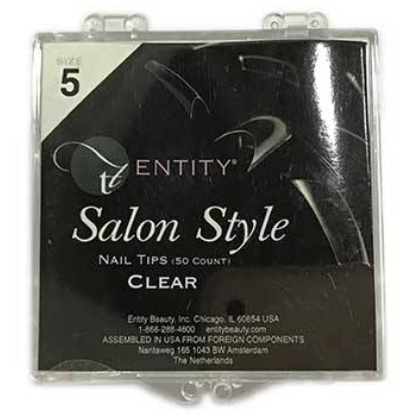Entity 50 Pack Clear Salon #5 Tips