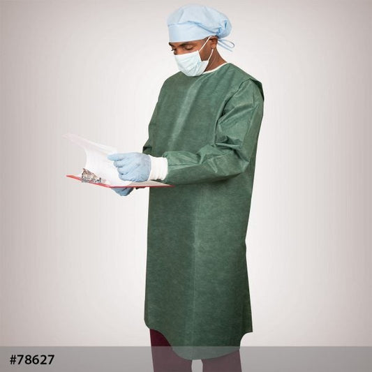 Gown, Nonwoven, 360-Wrap-Around, Hunter Green 25/Case