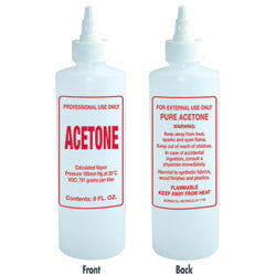Soft 'N Style 8 oz. Imprinted Nail Solution Bottle - Acetone