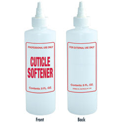 Soft 'N Style 8 oz. Imprinted Nail Solution Bottle - Cuticle Soften