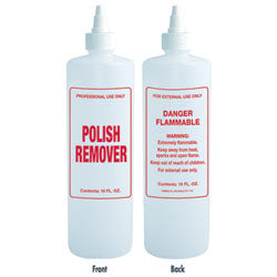 Soft 'N Style 8 oz. Imprinted Nail Solution Bottle - Polish Remover
