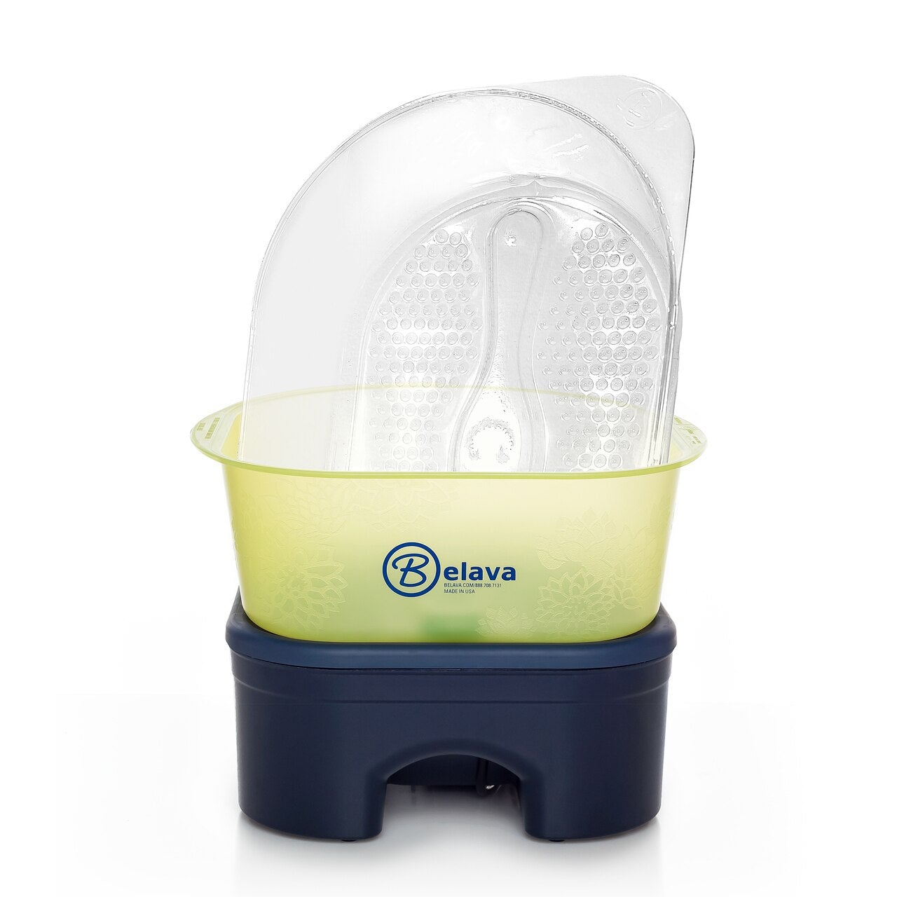 Belava Pro Foot Massager with Heater in Lime-Yellow