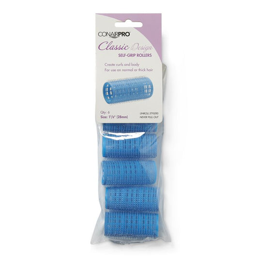 Classic Design Self-Grip Rollers 1-1/8" - 6 Pack