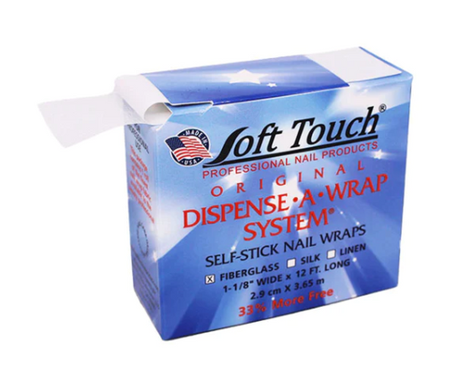 Soft Touch Fiberglass Dispense-A-Wrap Self Stick Nail Wrap