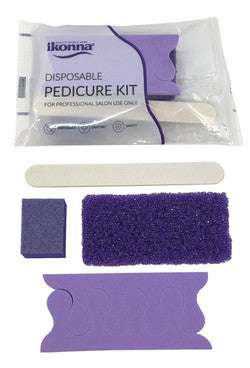 Ikonna Disposable Purple Pedicure Kit W/Toe Separators
