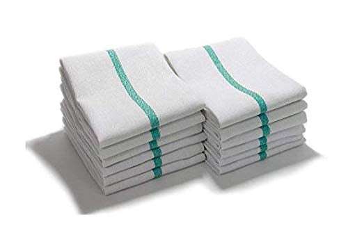Barber Towels Green Stripe