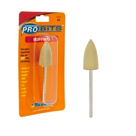 Medicool Silicone Buffing Bit, Fine (Yellow)