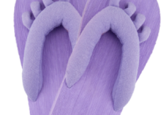 Footlogix Purple Pedicure Slippers  discontinued