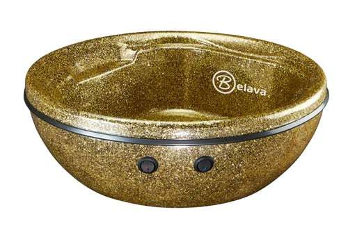 Belava Trio Foot Spa with Heat & Vibration - Gold