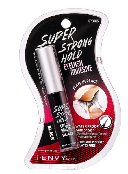 Kiss eyelash glue Strong Hold Black