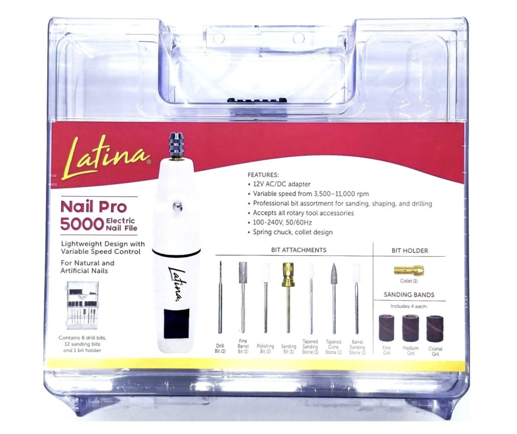 Latina Electric Nail File Set In Case