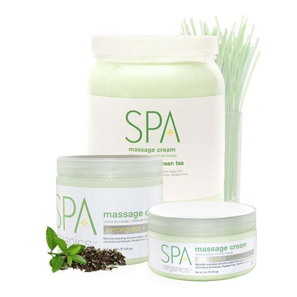 BCL SPA Massage Cream Lemongrass & Green Tea 64oz