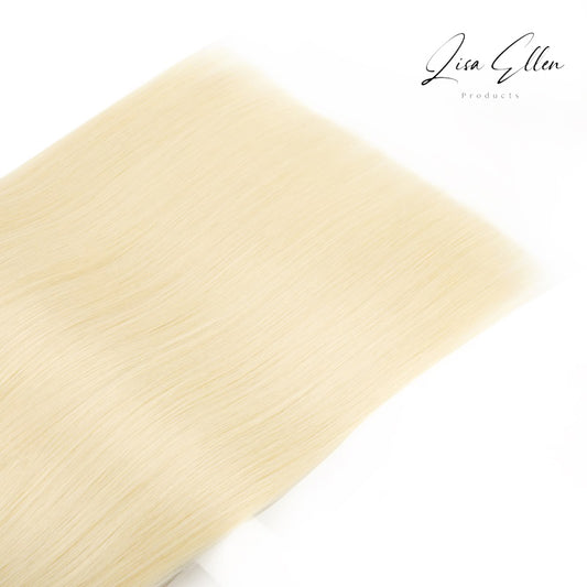Lisa Ellen 18 inch hair extensions tape in Platinum