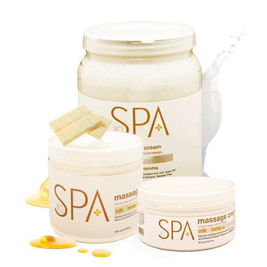 SPA Massage Cream Milk + Honey with White Chocolate