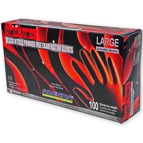 NIGHT ANGEL® Nitrile Powder Free (PF) Exam Gloves (100/Box)
