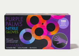Purple Palms Nitrile Gloves