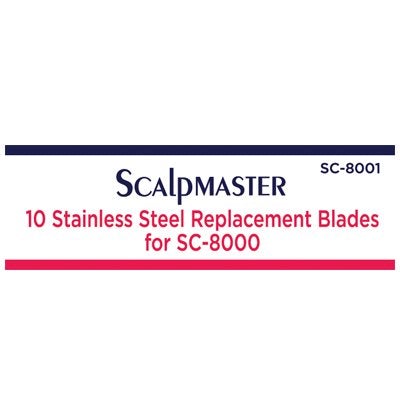 ScalpMaster Stainless Steel Replacement Blades for SC-8000