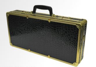 Scalpmaster Barber Tool Case with Gold Trim