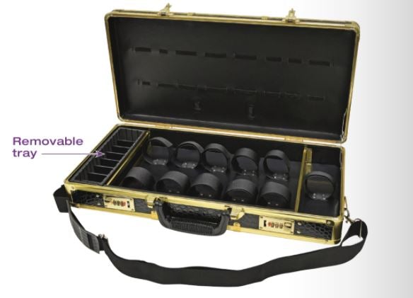 Scalpmaster Barber Tool Case with Gold Trim