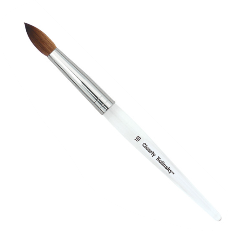 Clear Kolinsky Precision Acrylic Brush