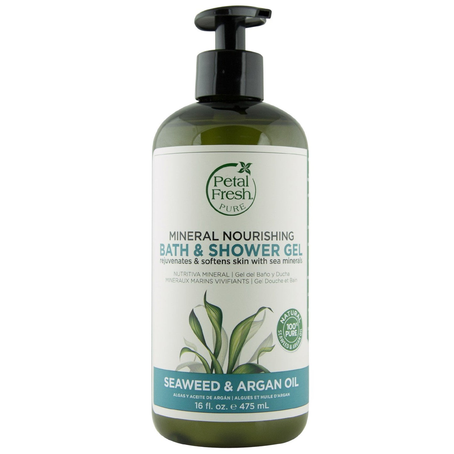 Seaweed & Argan Oil Bath & Shower Gel (Mineral Nourishing) (16 Oz)