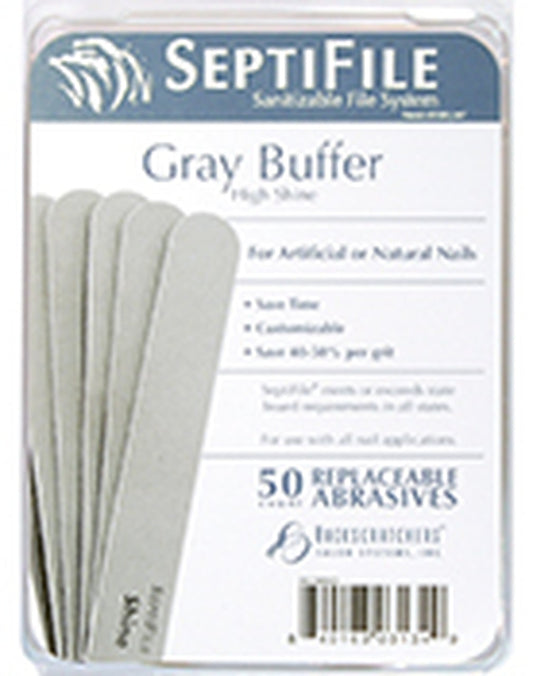 Backscratchers SeptiFile Gray Buffers (50 Count)