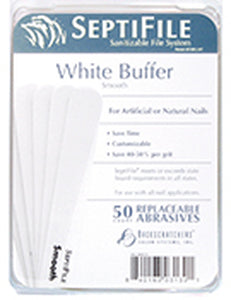 Backscratchers SeptiFile White Buffers (50 Count)