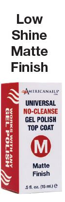 Americanails Universal No-Cleanse Gel Polish Top Coat Matte Finish