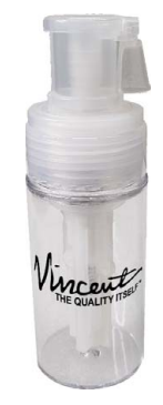 Vincent Clear Plastic Powder Bottle