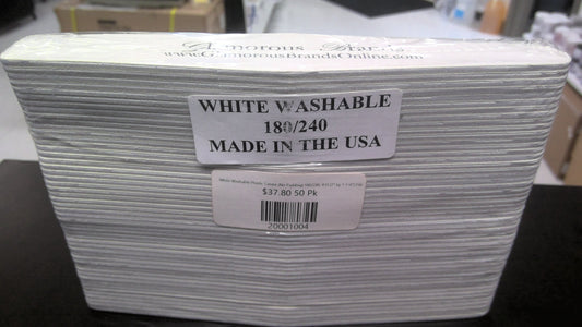 White Washable Plastic Center (No padding) 180/240 - 50 Pack