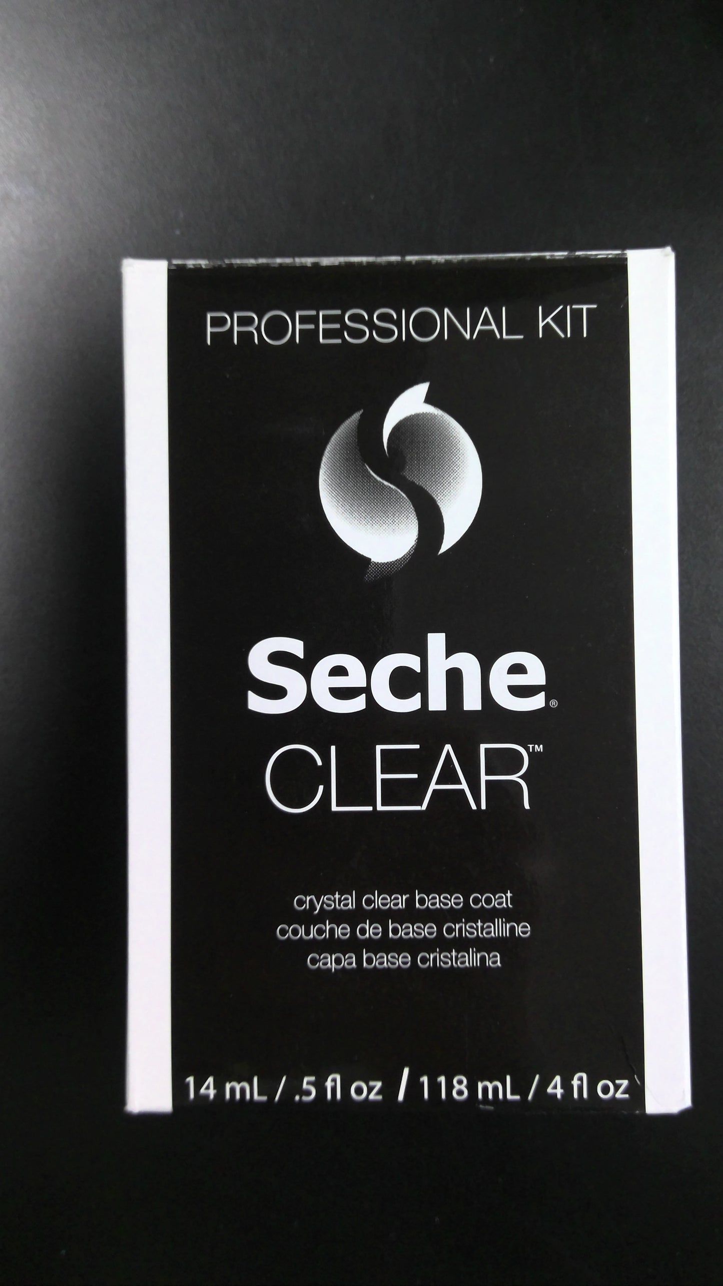Seche clear base coat Professional Refill Kit 4 oz and .5 oz