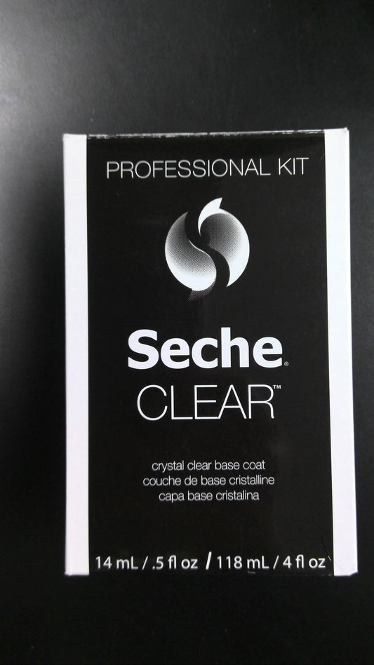 Seche clear base coat Professional Refill Kit 4 oz and .5 oz