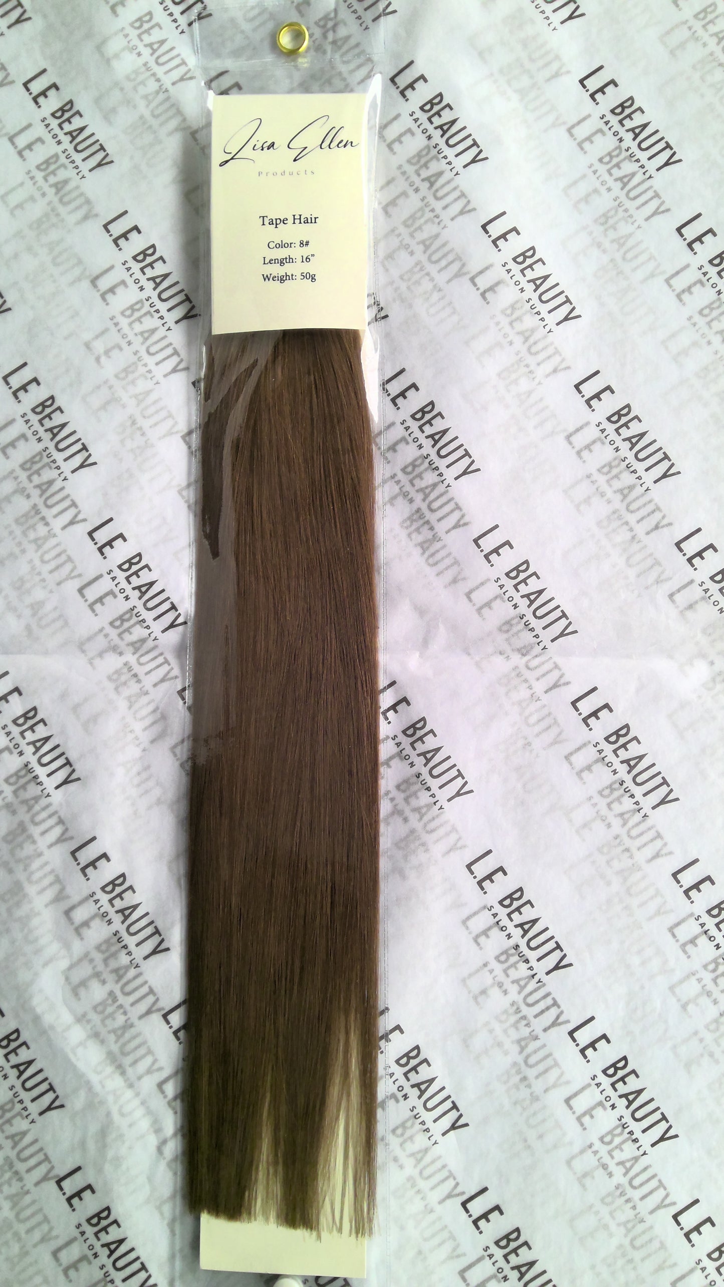 Lisa Ellen 16 " Tape-In Straight Hair Extensions, Color #8