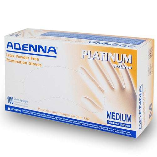 PLATINUM Latex Powder Free (PF) Exam Gloves (100/Box)