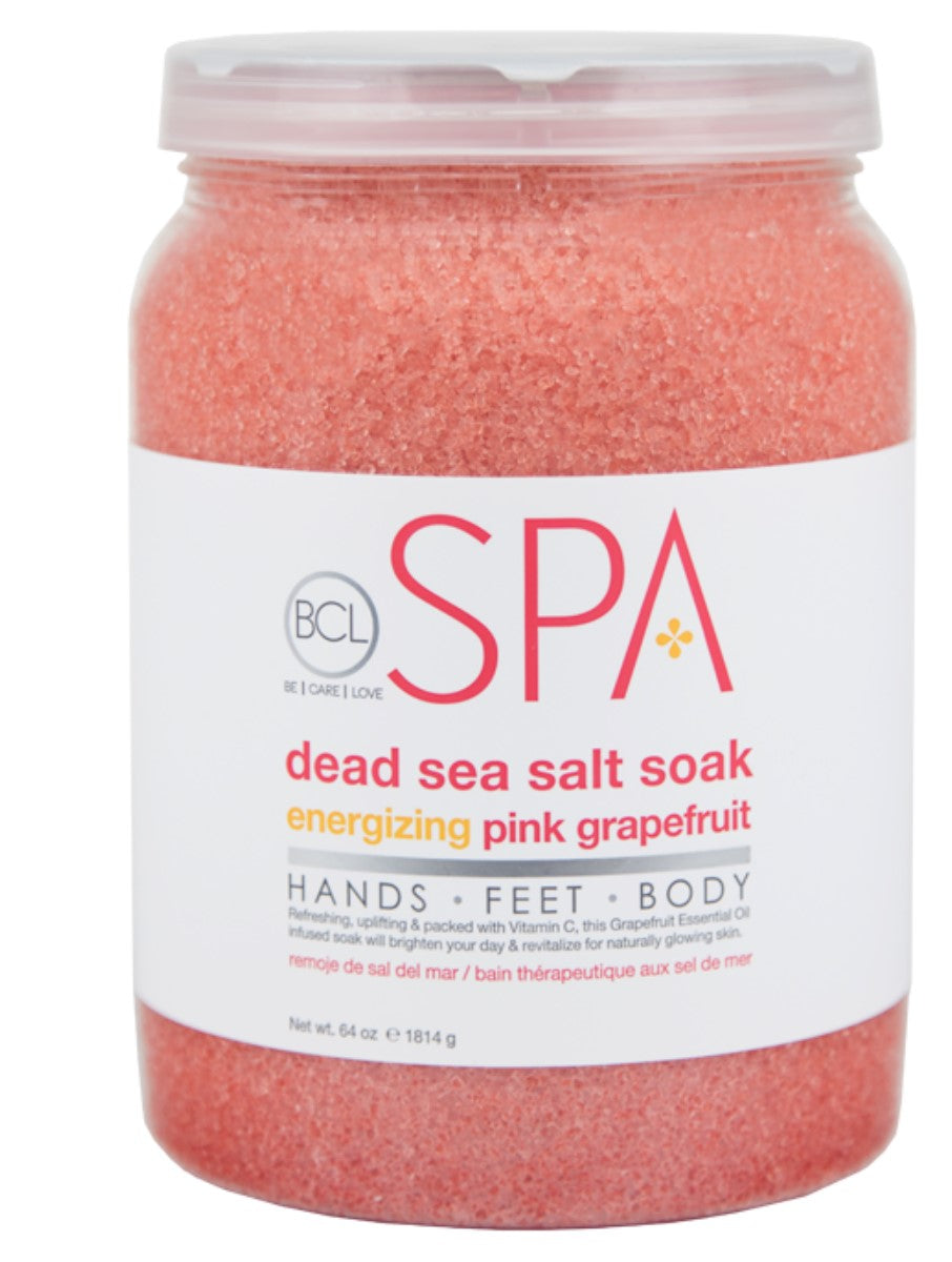 BCL SPA Dead Sea Salt Soak- Energizing Pink Grapefruit 16oz