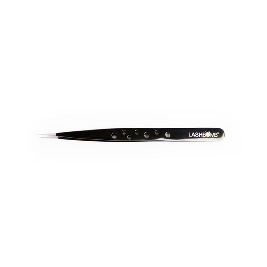 LASHBOMB Black Fuze Tapered Tweezers - #45