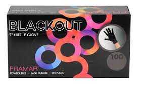 Framar BLACKOUT 9” Nitrile Gloves Small Discontinued