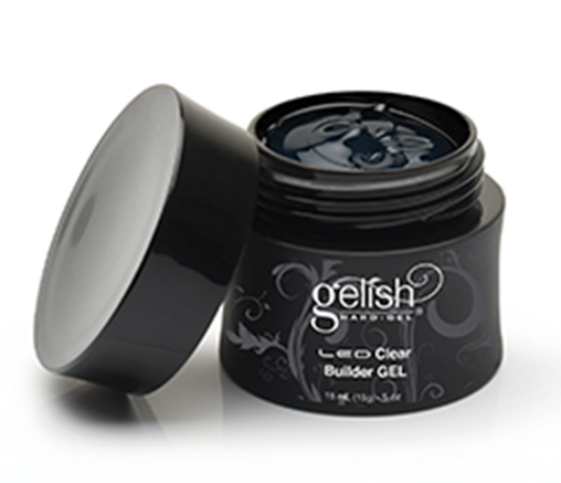Gelish Hard Gel LED Clear Builder Nail Gel 1.6 oz