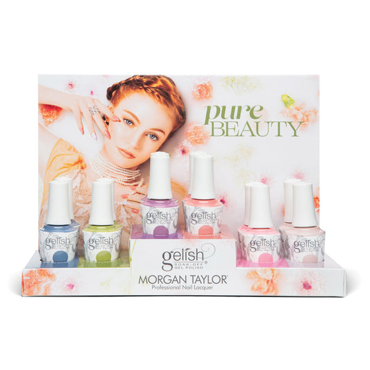 Gelish Spring 2023 "Pure Beauty" 12 Piece Gel Polish display