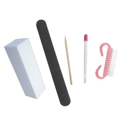 DL Professional Disposable Kit for Natural Nails with White Buffing Block