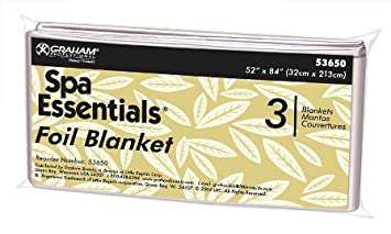 Spa Essentials Foil Blanket (3pk)