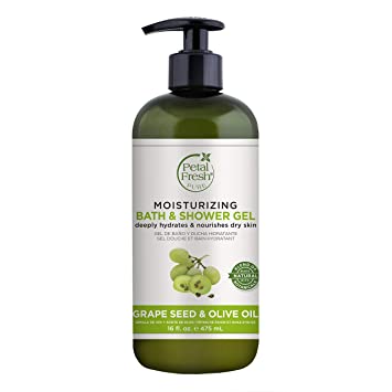Petal Fresh Moisturizing Bath & Shower Gel Grape Seed & Olive Oil, 16 fl oz
