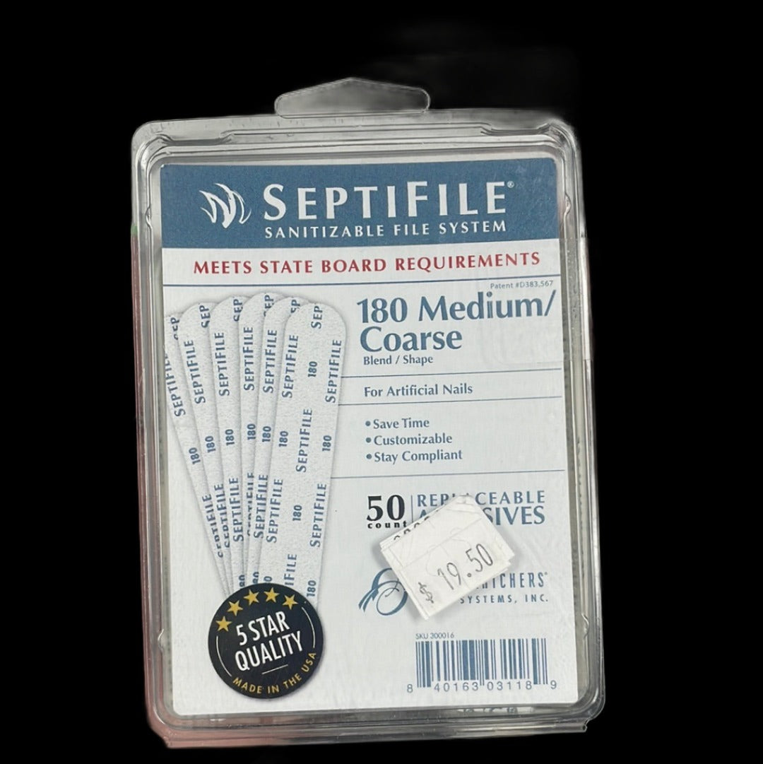 Backscratchers SeptiFile 180 Grit (50 Count)