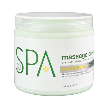 BCL SPA Massage Cream Lemongrass & Green Tea 16 oz