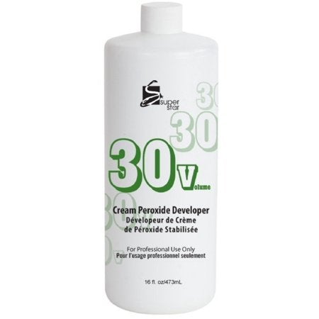 Super Star 30 Volume Cream Peroxide Developer 16 oz