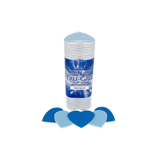 Soft Touch Nail Sander Heart, Blue 120/240