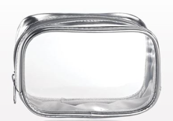 Silver Clear Cosmetic Bag