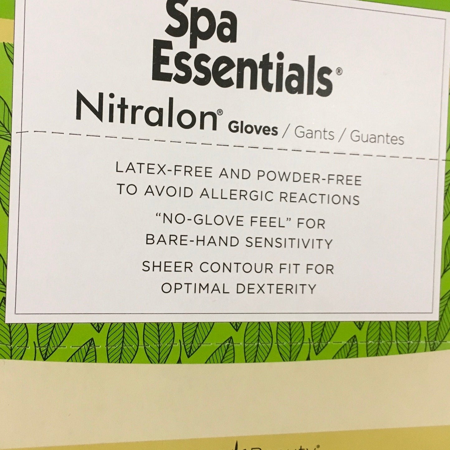 Spa Essentials Blue Nitralon Gloves (Large)